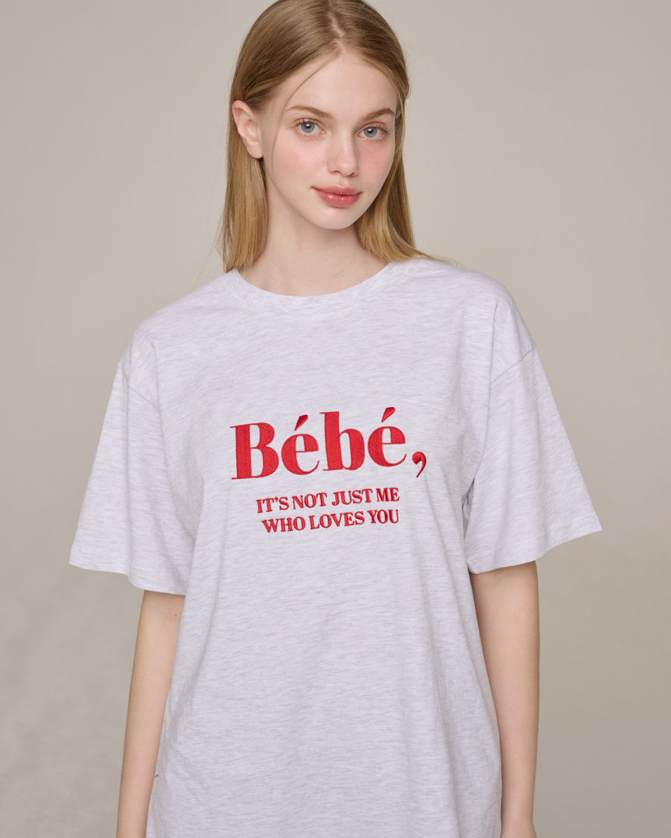 누아르나인(NOIRNINE) Bébé Unisex T-shirts [GREY]