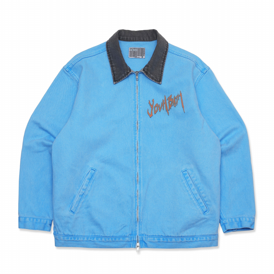 ☆23SS☆【YOUTHBATH】☆pigment zip-up coach jacke.t☆ MUSINSA | YOUTHBATH Pigment zip-up coach jacket _ Sky Blue
