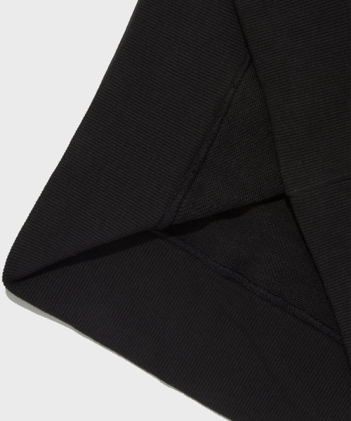베이직 C로고 후드 티셔츠 Black