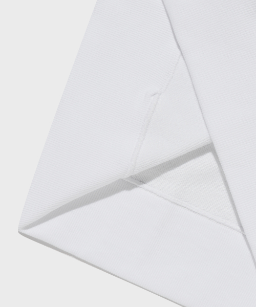 C로고 후드 집업 White
