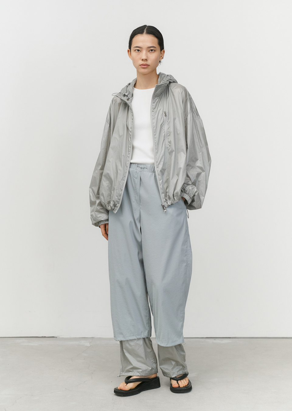 パンツ amomento | DRAWSTRING LAYERED PANTS Black Drawstring Layered Banding Pants | Garmentory