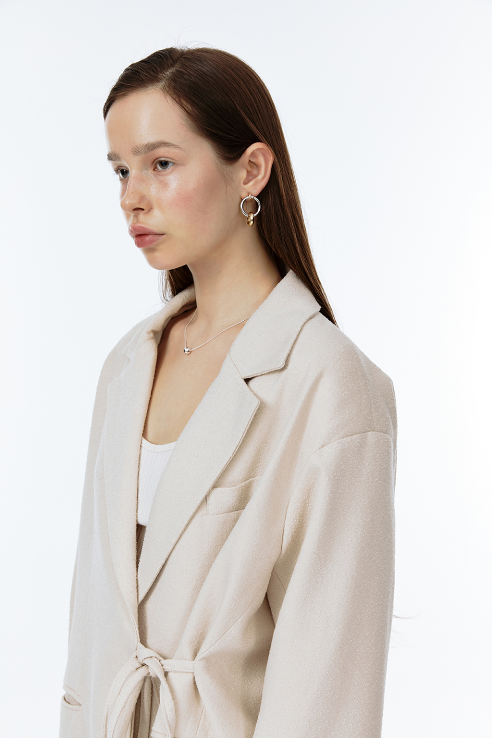 【SOFT SEOUL】 CRUMBLE TIE JACKET [CREAM] MUSINSA | SOFTSEOUL Crumble Tie Jacket [Cream]