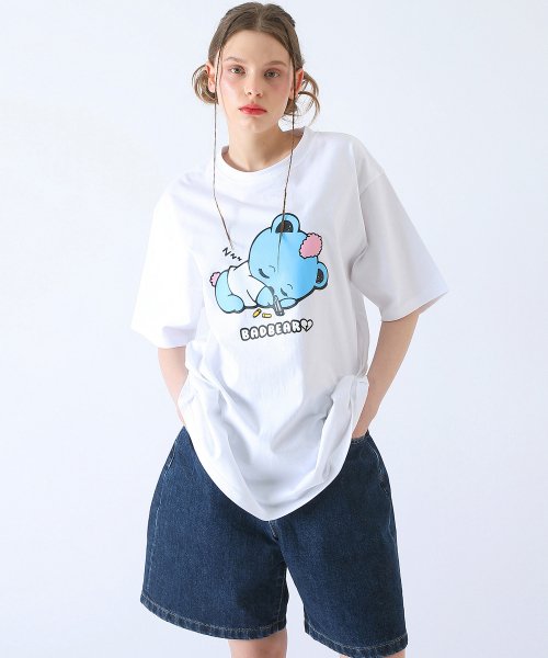 Baby BadBear Oversized Tee White