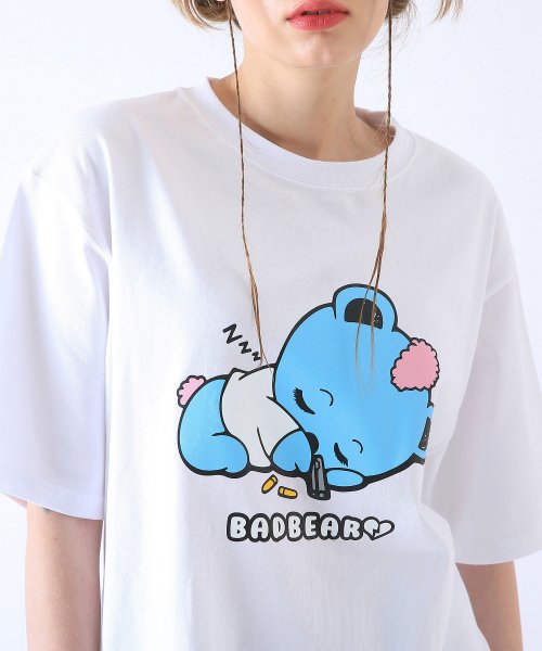 Baby BadBear Oversized Tee White