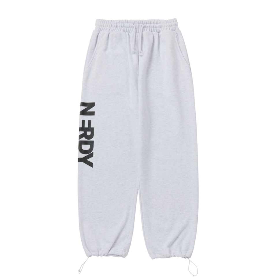 ☆NERDY☆ Essential Sweatpants Melange White MUSINSA | NERDY Essential Sweatpants (Black/Oatmeal/Melange