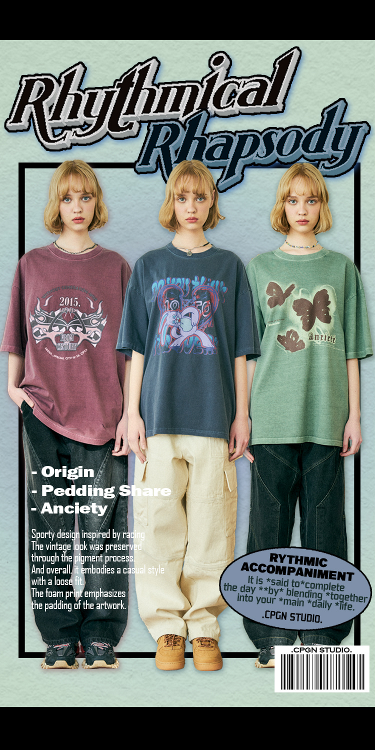 Tシャツ・カットソー CPGN STUDIO_COMPAGNO Mad Hoppi Pigment Short Sleeve T-Shirt MUSINSA公式 | CPGN STUDIO Mad Hoppi Pigment Short Sleeve T