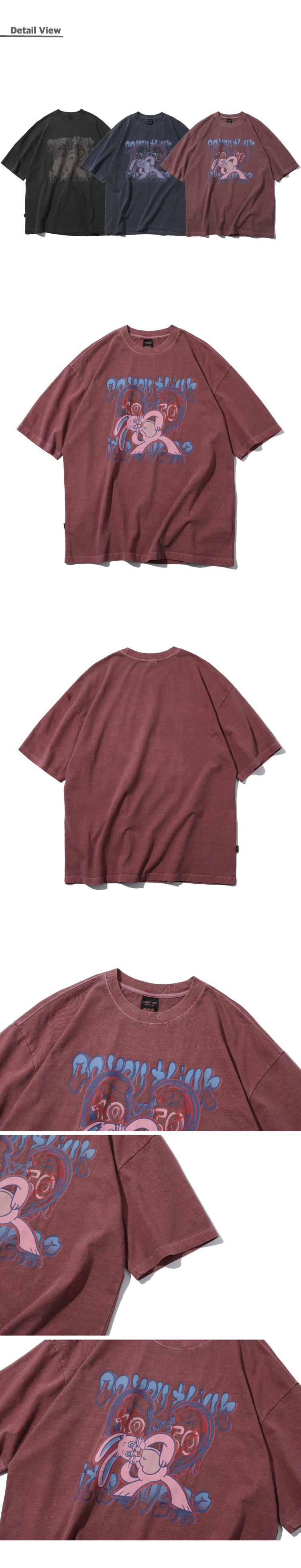 MUSINSA公式 | CPGN STUDIO Mad Hoppi Pigment Short Sleeve T