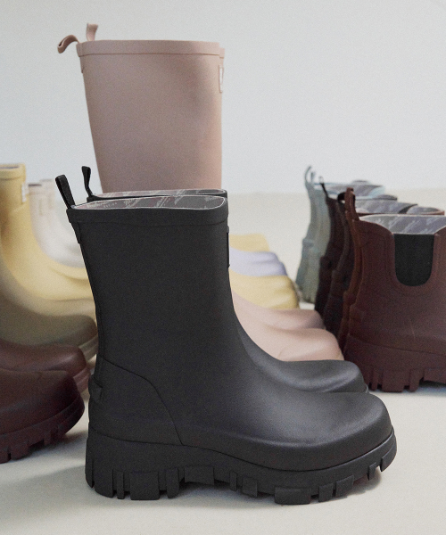 PLATFORM RAIN BOOTS MIDDLE - 4 colors