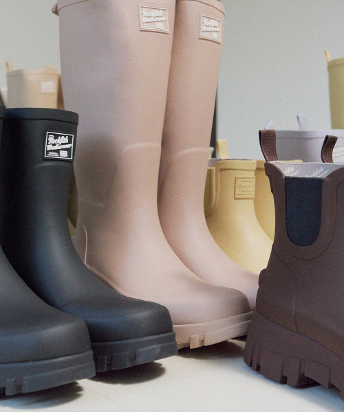 PLATFORM RAIN BOOTS LONG - 3 colors