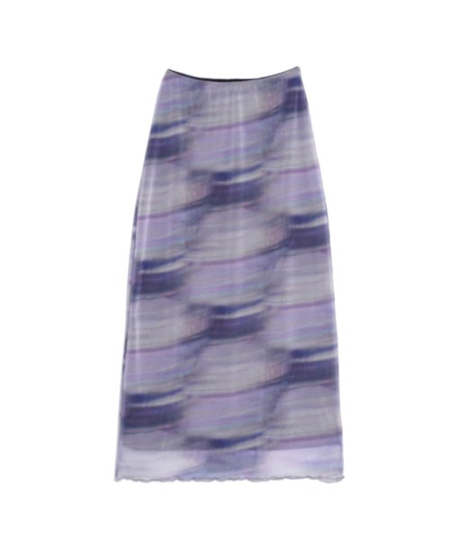 FOG LONG MESH SKIRT_PURPLE