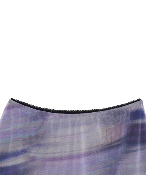 FOG LONG MESH SKIRT_PURPLE