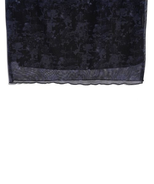 FOG LONG MESH SKIRT_DEEP BLUE