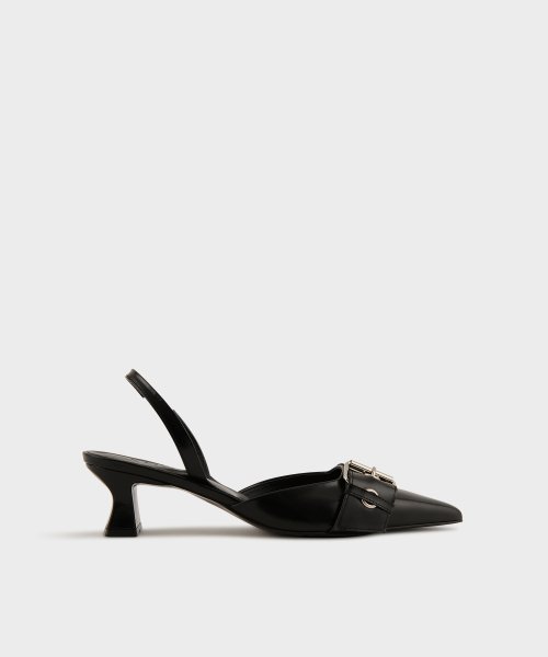 POINTED BUCKLE SLINGBACK