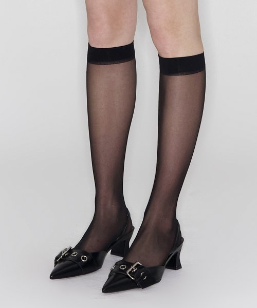 POINTED BUCKLE SLINGBACK