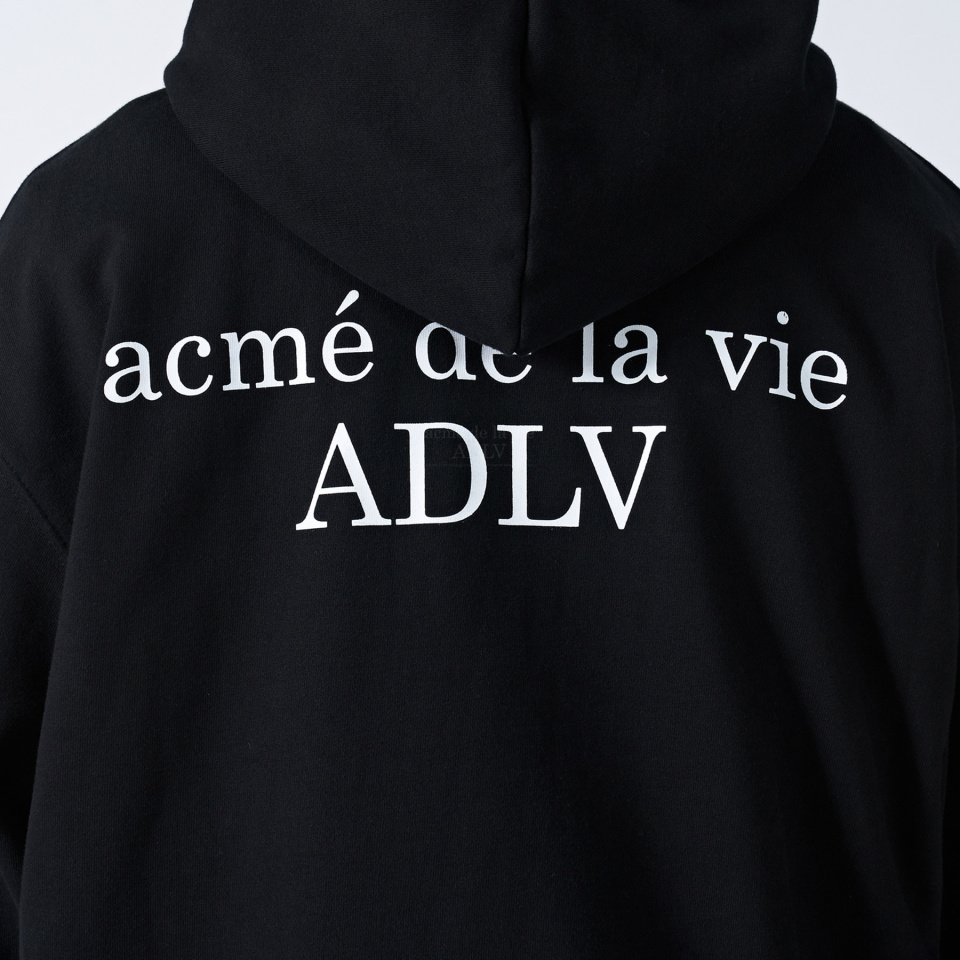 MUSINSA | acmé de la vie ADLV BABY FACE HOODIE_BLACK ASTRONAUT