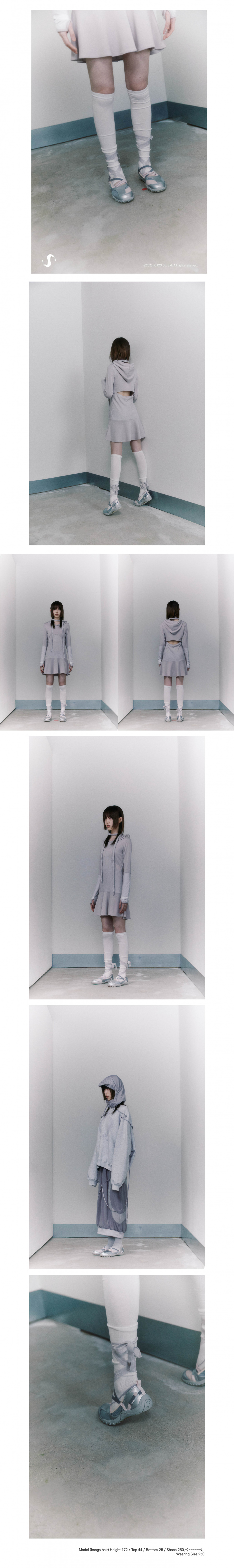 MUSINSA | OJOS Strap Embossed Toe Shoes / Silver