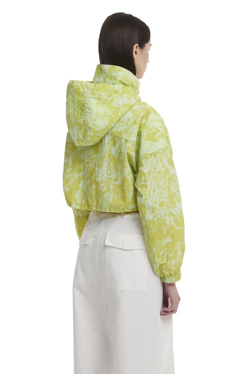 Tie-dye Cropped Jacket_Green