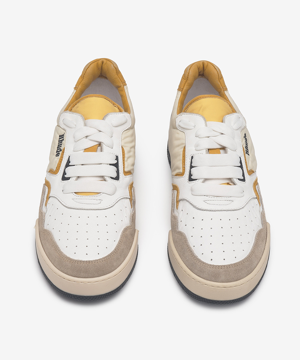 【関税込み】Rhude タン Flag スニーカー MUSINSA | RHUDE Racing Sneakers - White: Mustard: Beige