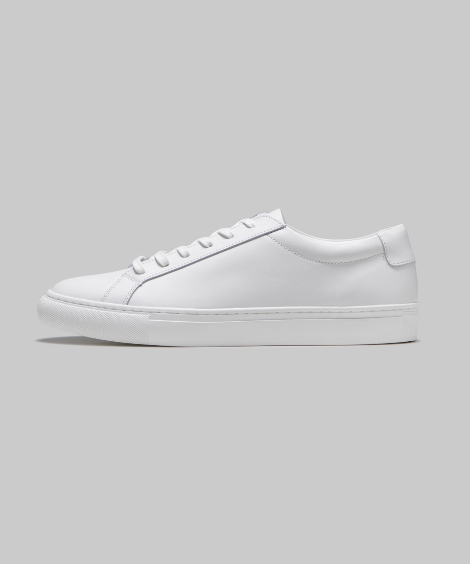 ★MUSINSA STANDARD★ Leather Court Sneakers Mark 2 SILVER MUSINSA | MUSINSA STANDARD Leather Court Sneakers Mark 2_White