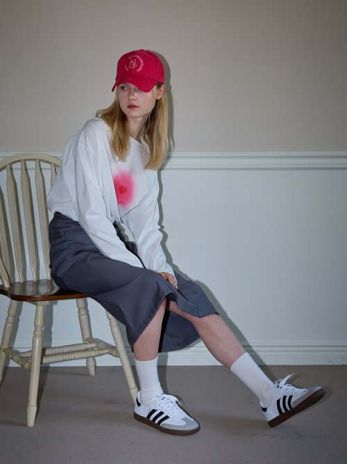 Round Logo Ball Cap (Strawberry)