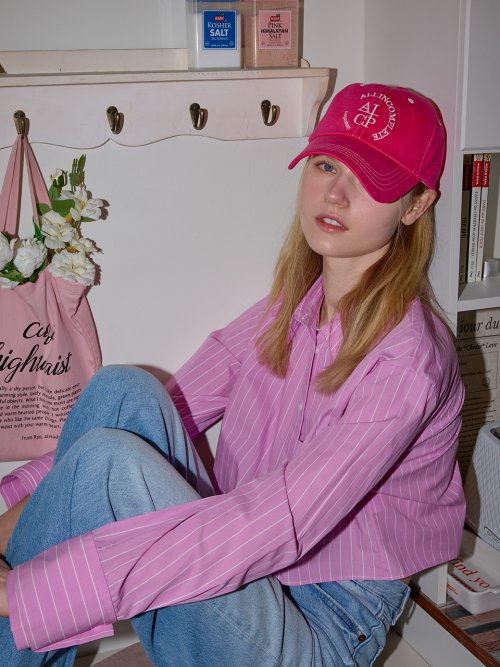 Round Logo Ball Cap (Magenta)