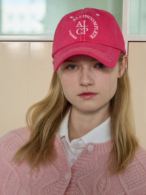 Round Logo Ball Cap (Magenta)