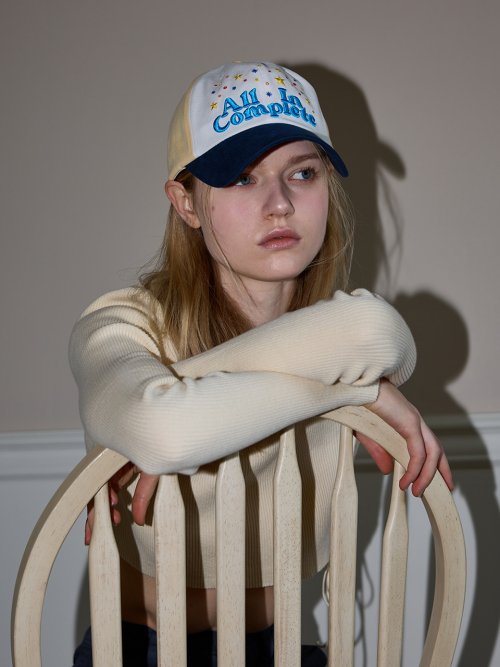 Stella Retro Ball Cap (Navy & Butter)