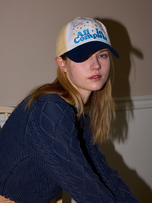 Stella Retro Ball Cap (Navy & Butter)