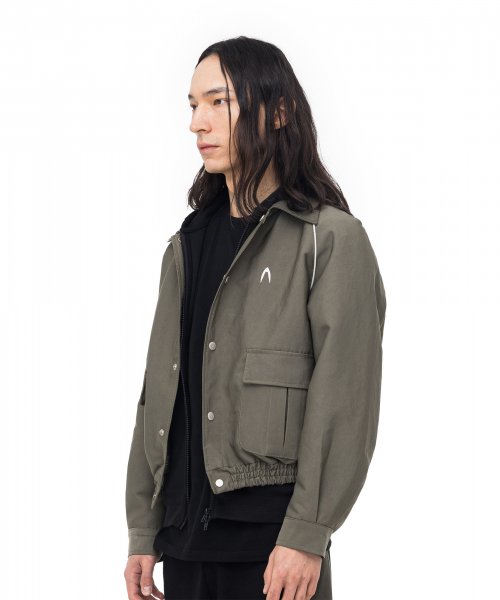 Raglan Piping Jacket (Khaki)