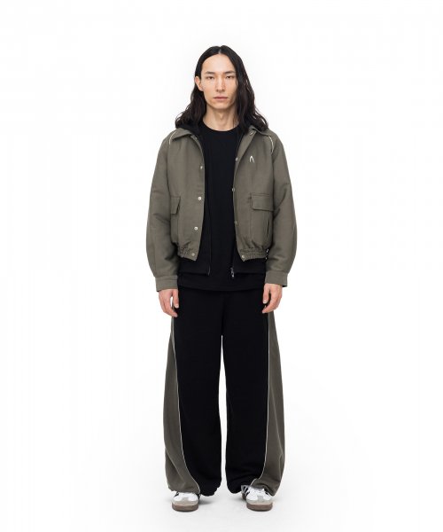 Raglan Piping Jacket (Khaki)