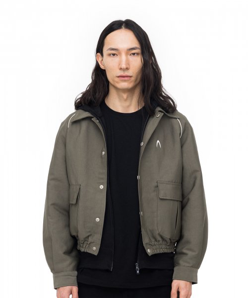 Raglan Piping Jacket (Khaki)
