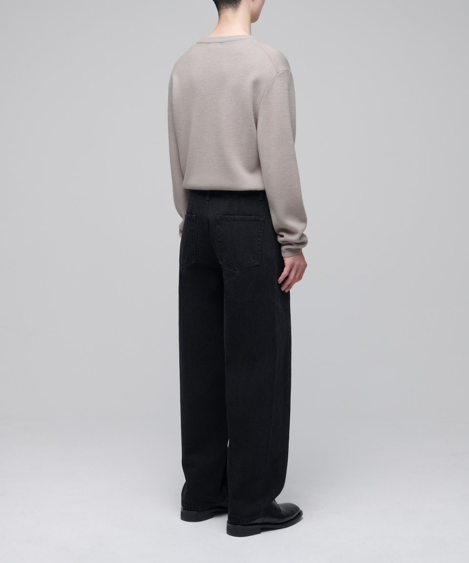 MUSINSA | MUSINSA STANDARD Twisted Semi Balloon Denim Pants