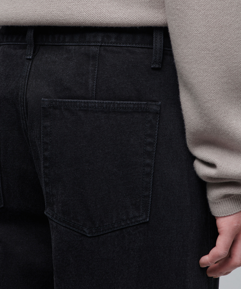 MUSINSA | MUSINSA STANDARD Twisted Semi Balloon Denim Pants