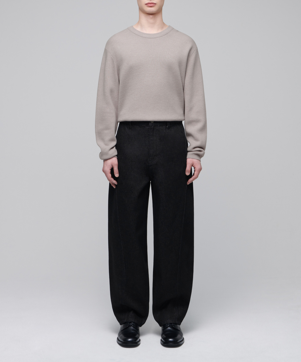 ★MUSINSA STANDARD★ Twisted Semi Balloon Denim Pants Deep I MUSINSA | MUSINSA STANDARD Twisted Semi Balloon Denim Pants