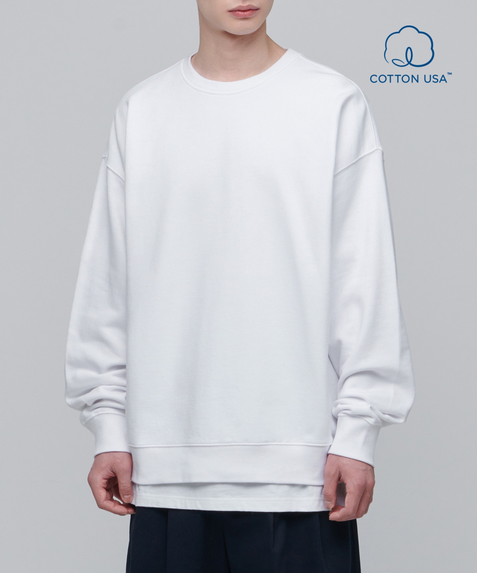 スウェット・トレーナー *MUSINSA STANDARD* Oversized collared sweatshirt pistachio M MUSINSA | MUSINSA STANDARD Oversized Collared Half Zip-up