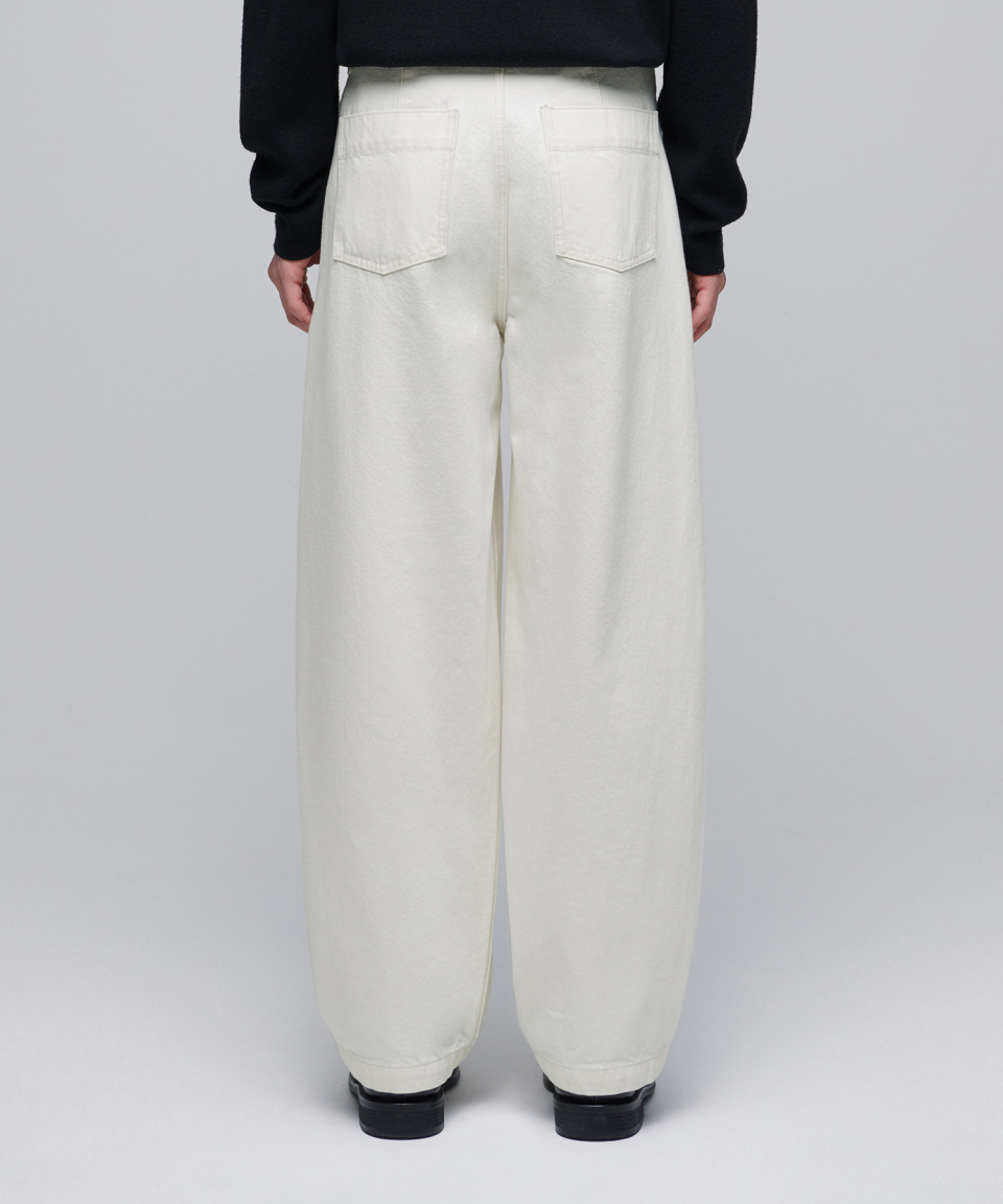 ★MUSINSA STANDARD★ Linen-like balloon denim pants cream MM MUSINSA | MUSINSA STANDARD CONE Deep Tuck Curved Denim Pants