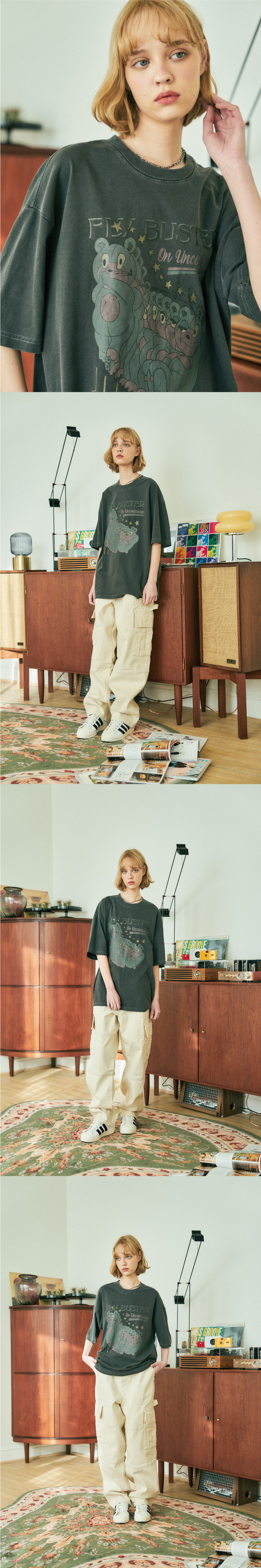 【CPGN STUDIO】Buster Bear Pigment Short Sleeve T-shirt MUSINSA | CPGN STUDIO Buster Bear Pigment Short Sleeve T