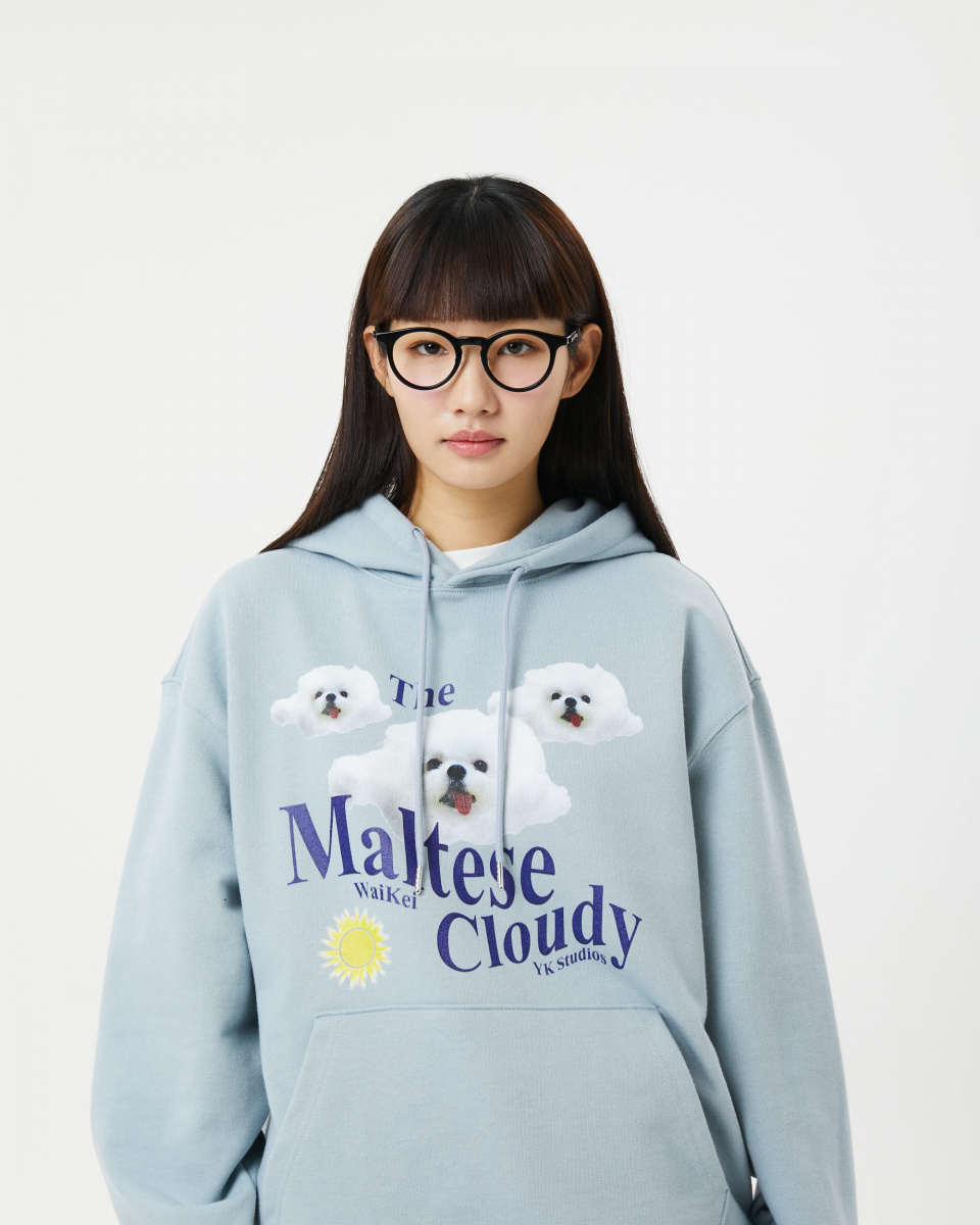 MUSINSA | WAI KEI Maltese Cloudy Hoodie Sky Blue
