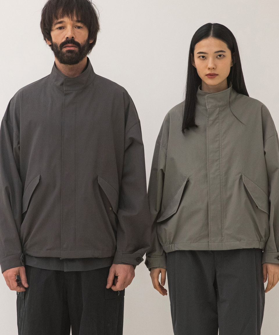 어나더 오피스(ANOTHER OFFICE) Neo Short Mods Jacket (Pewter