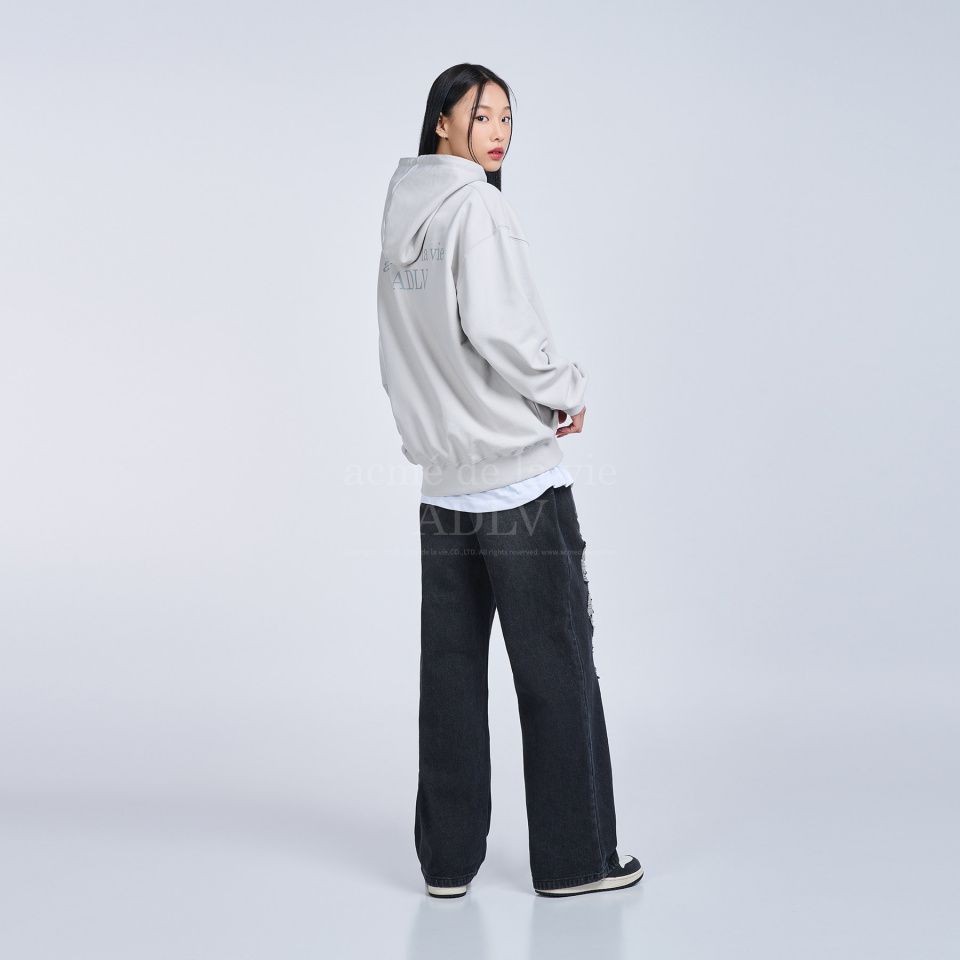 MUSINSA | acmé de la vie GRAY FUZZY RABBIT HOODIE GRAY