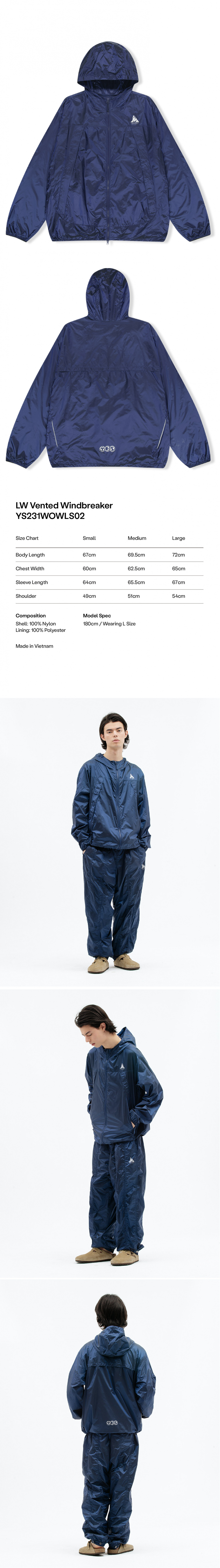 アウターその他 YESEYESEE LW Vented Windbreaker Navy MUSINSA公式 | YESEYESEE LW Vented Windbreaker Navy
