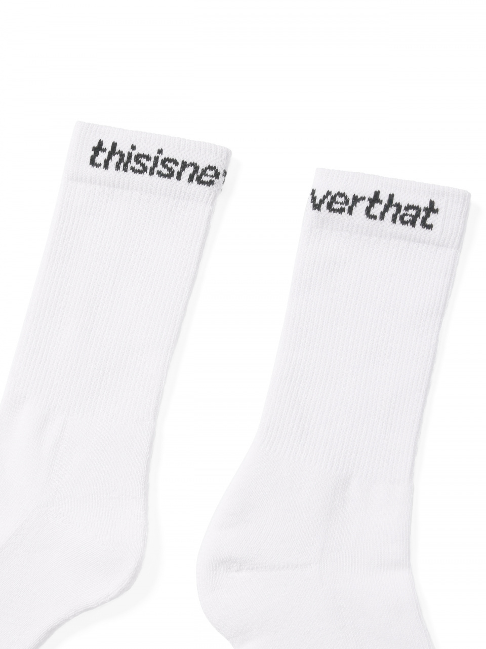 디스이즈네버댓(THISISNEVERTHAT) SP-Logo Socks 3Pack White