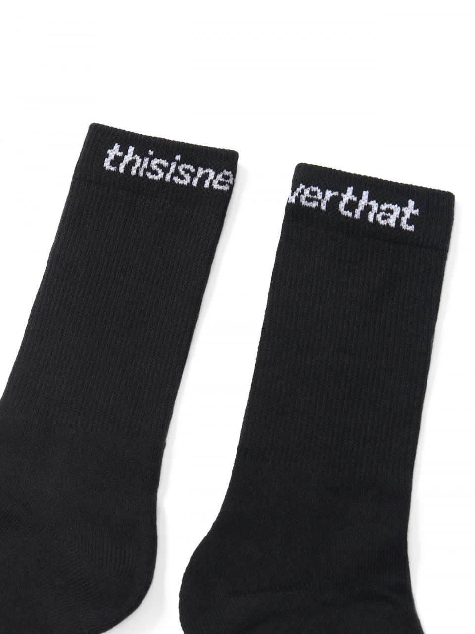디스이즈네버댓(THISISNEVERTHAT) SP-Logo Socks 3Pack Black