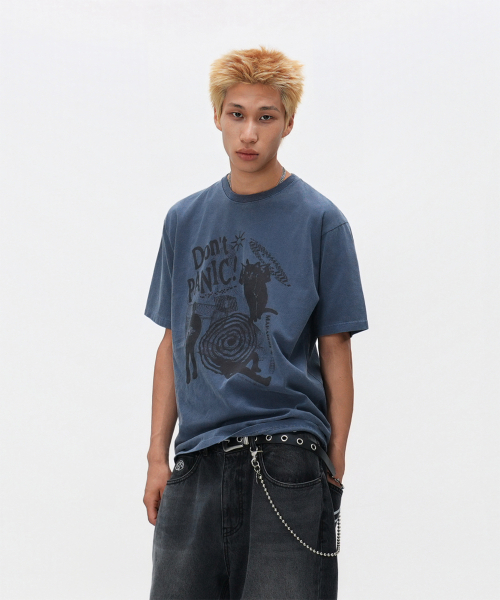 DON’T PANIC PIGMENT TEE_4colors