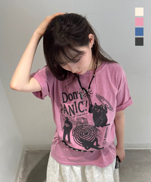 DON’T PANIC PIGMENT TEE_4colors
