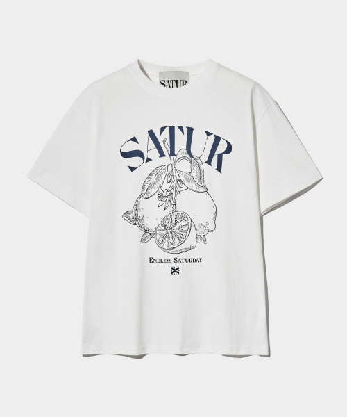 Capri Citron Drawing Summer Graphic T-Shirt Resort Ivory