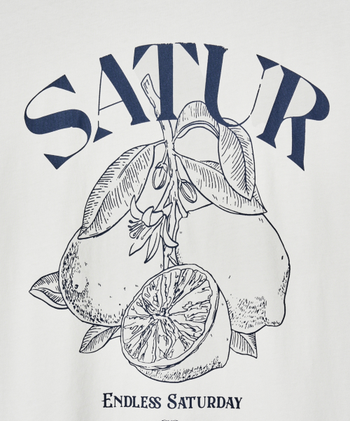 Capri Citron Drawing Summer Graphic T-Shirt Resort Ivory