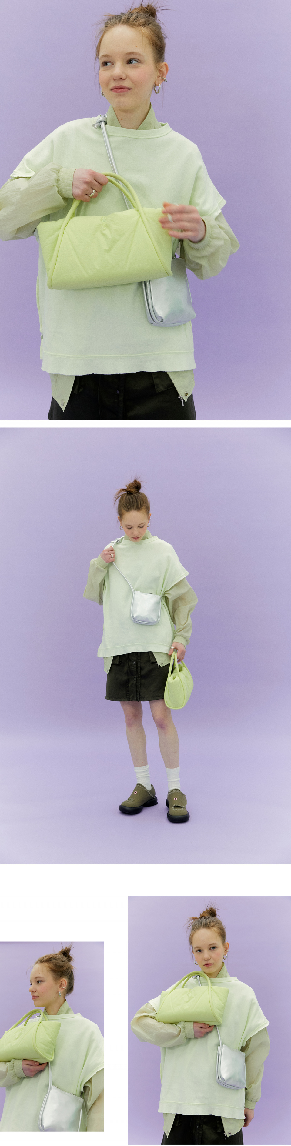 日本未入荷☆mini layered bag (silver)/YEOMIM MUSINSA公式 | YEOMIM mini layered bag (silver)