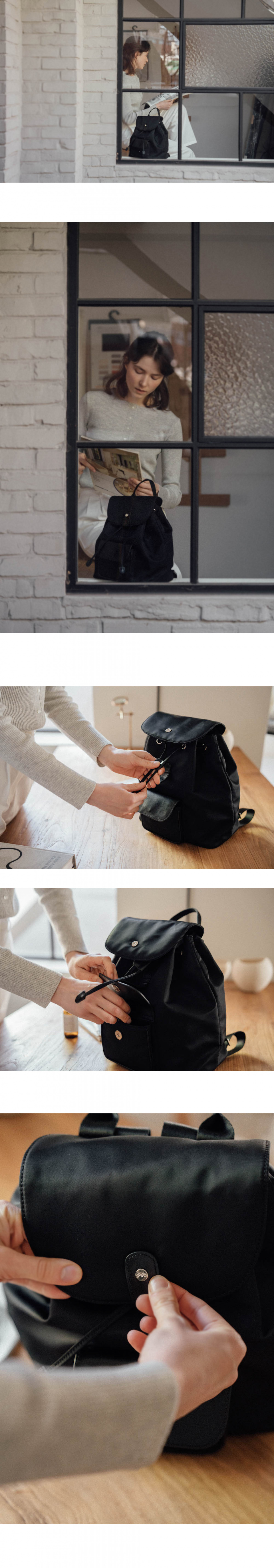 mucu and ebony ♥ Assezde Backpack /追跡付 Assezde Backpack _ Black - MUCU AND EBONY