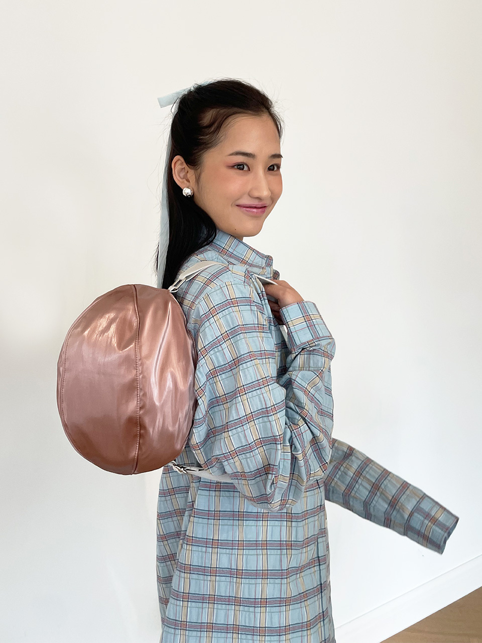 ★TOUT Y EST★ Glossy Pumpkin Bag Light Coral CB2106-4 MUSINSA | COLOCYNTH Glossy Pumpkin Bag Light Coral